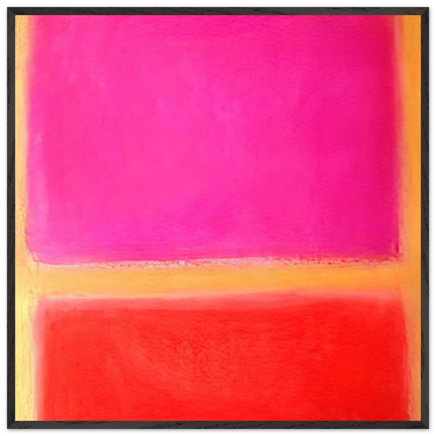 Helen Frankenthaler - Untitled - Color Field Painting Wall art - 60x90 cm / 24x36 inches - Premium Wooden Framed Poster With Fine Art Paper - Black frame