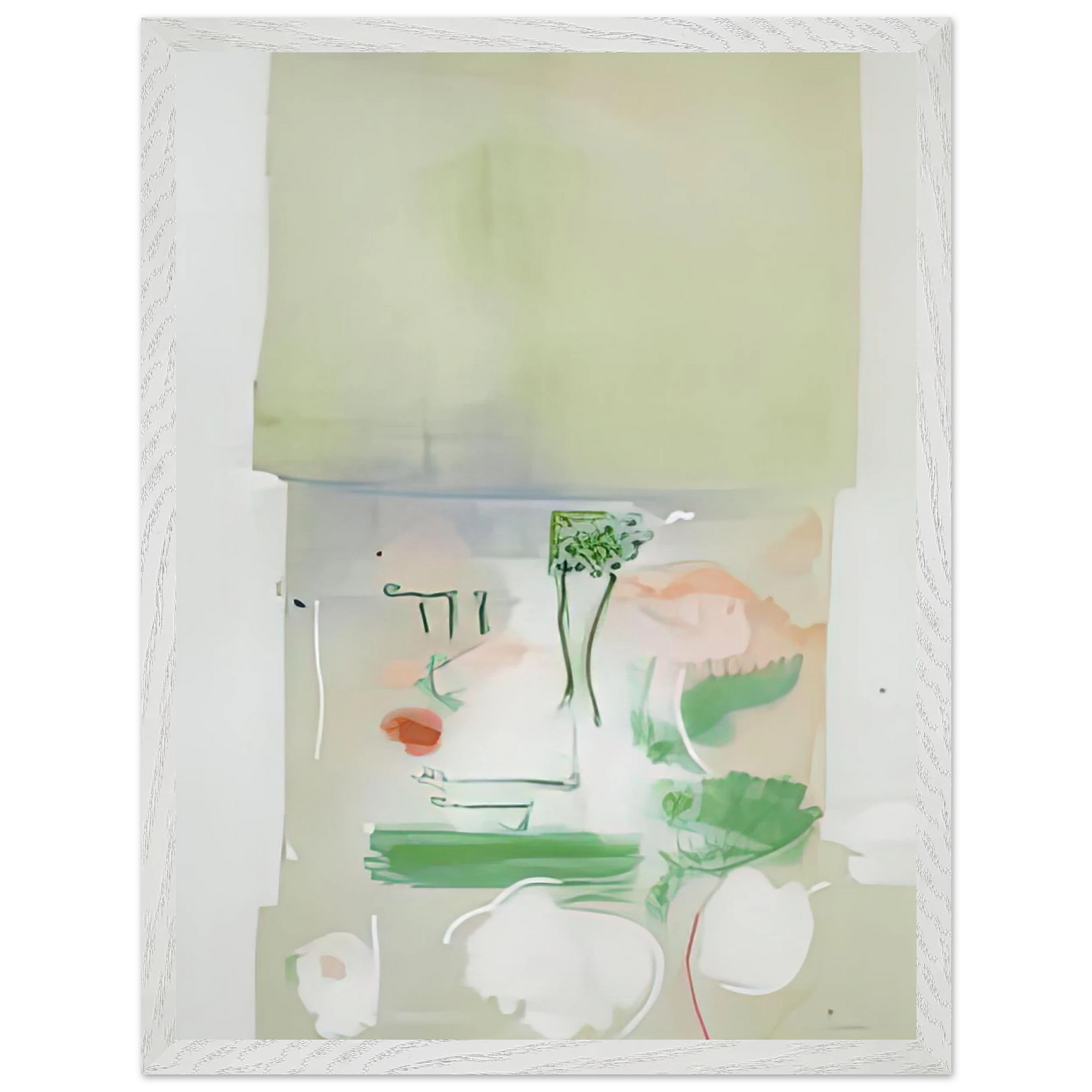 Helen Frankenthaler - Faerie Tale, 1988- Wall Art - 30x40 cm / 12x16 inches - Premium Wooden Framed Poster With Fine Art Paper-canvas - Black frame