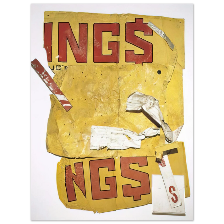 Robert Rauschenberg - YELLOW MOBY GLUT 1986  75x100 cm / 30x40inches Fine Art Poster