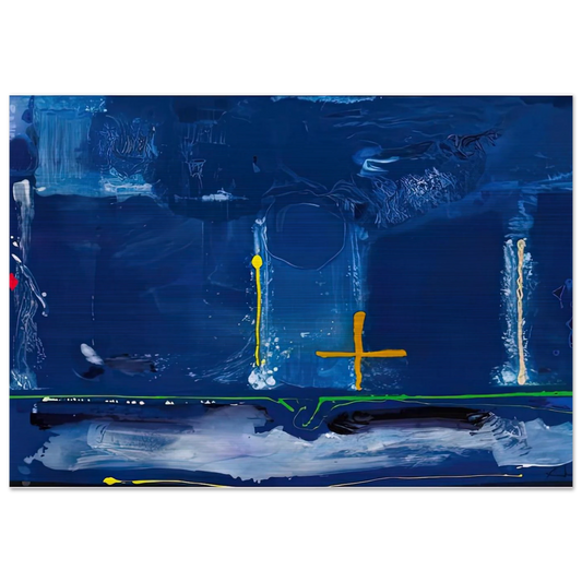 Sister Sky, 1991- - Helen Frankenthaler Brushed Aluminum Print - 70x100 cm / 28x40 inches | Helen Frankenthaler Aluminum Print | Helen Frankenthaler Prints