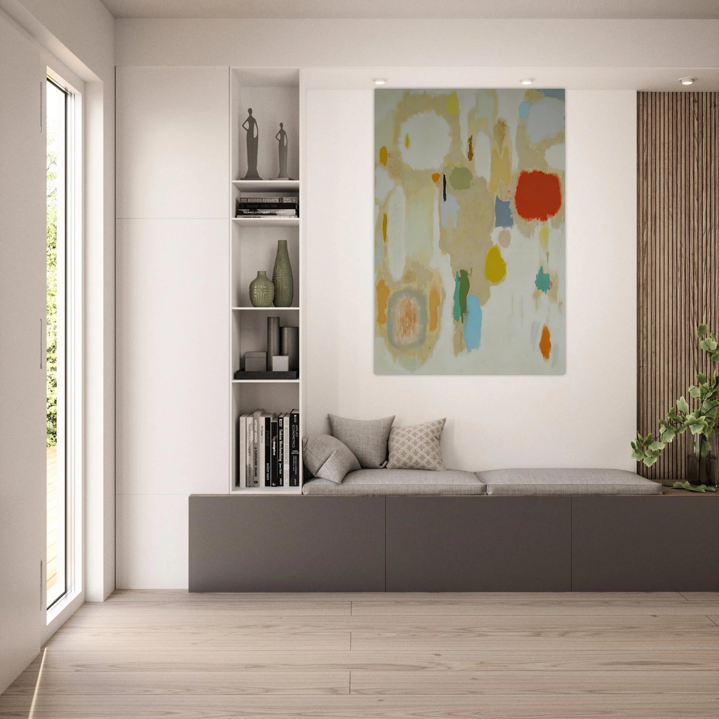 Contemplations on Geraniums - 1952 - John Ferren Art Prints - 100x150 cm / 40x60″ inches | John Ferren Poster | John Ferren Prints