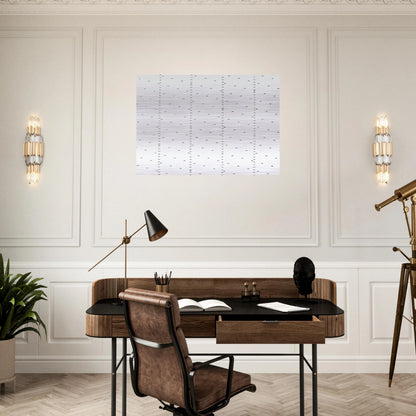 Every 15 cms, every 16 cms dash of one cm long - 1974 - Francois Morellet Brushed Aluminum Print - 70x100 cm / 28x40 inches | Francois Morellet Aluminum Print | Francois Morellet Prints