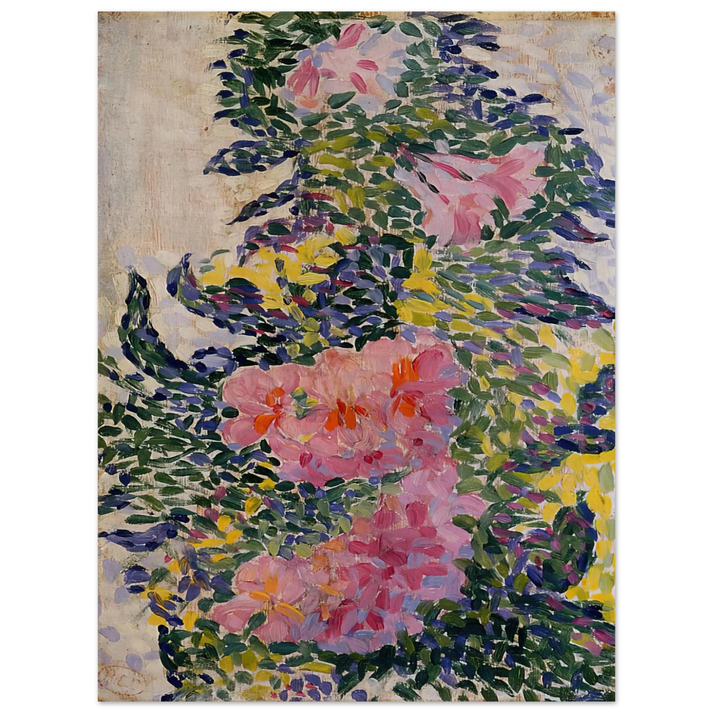 Henri-Edmond Cross - Flowers  75x100 cm / 30x40inches Fine Art Poster