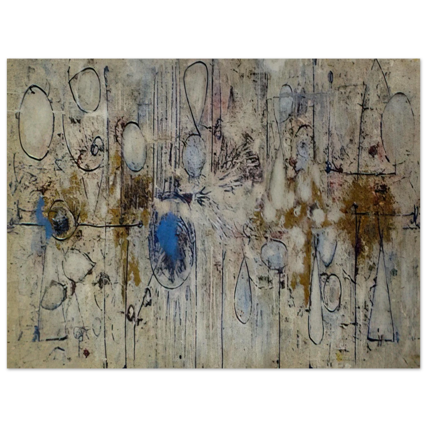 Richard Pousette-Dart - By the Sea - 1957  75x100 cm / 30x40inches Fine Art Poster