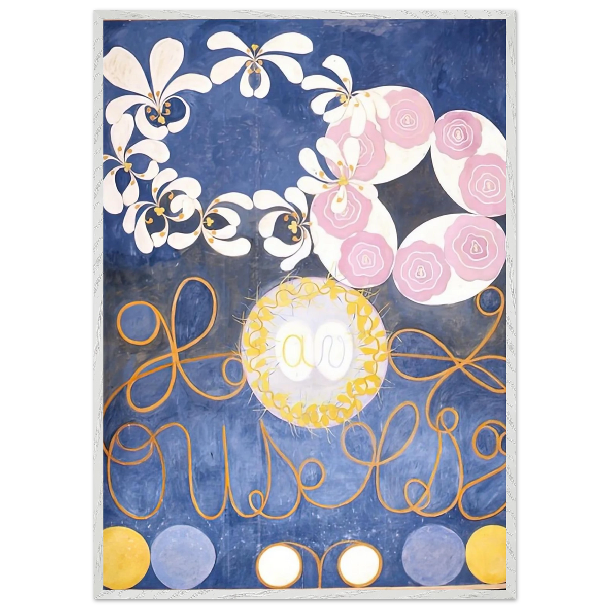Hilma af Klint - THE TEN LARGEST 1907 Wall art - 30x40 cm / 12x16 inches - Premium Wooden Framed Poster With Fine Art Paper - Black frame