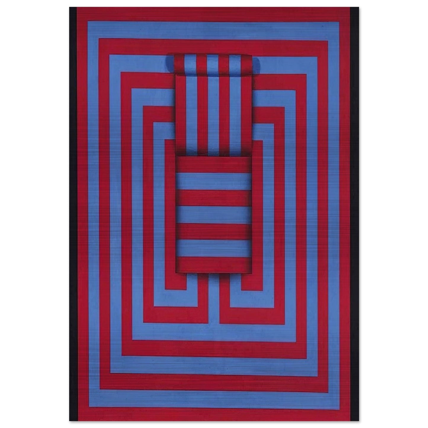 Witoto - 1970 - Omar Rayo Brushed Aluminum Print - 70x100 cm / 28x40 inches | Omar Rayo Aluminum Print | Omar Rayo Prints
