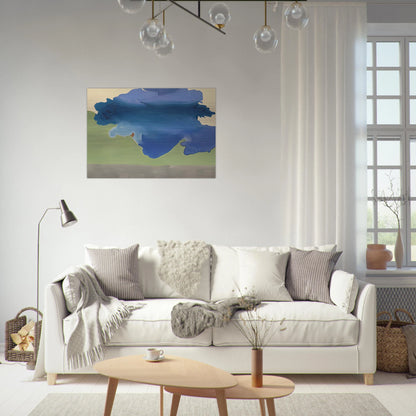 The Bay, 1963- - Helen Frankenthaler Brushed Aluminum Print - 70x100 cm / 28x40 inches | Helen Frankenthaler Aluminum Print | Helen Frankenthaler Prints