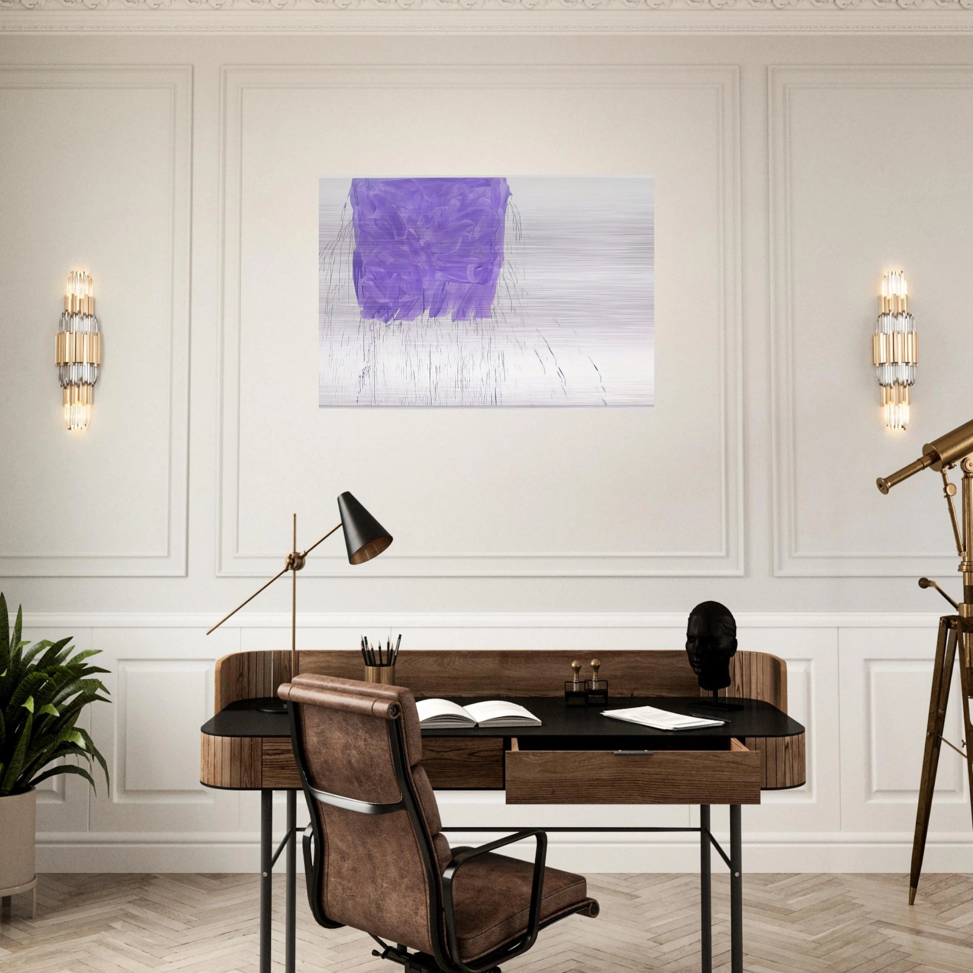 Violet - 1997 - Michel Majerus Brushed Aluminum Print - 70x100 cm / 28x40 inches | Michel Majerus Aluminum Print | Michel Majerus Prints