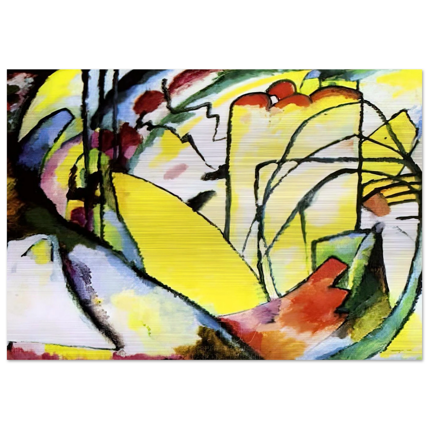 IMPROVISATION 10 1910 - Wassily Kandinsky Brushed Aluminum Print - 70x100 cm / 28x40 inches | Wassily Kandinsky Aluminum Print | Wassily Kandinsky Prints
