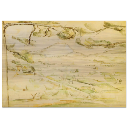 The Arc Valley - Paul Cézanne Brushed Aluminum Print - 70x100 cm / 28x40 inches | Paul Cézanne Aluminum Print | Paul Cézanne Prints
