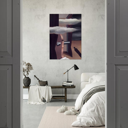 THE CATAPULT OF DESERT 1926 - Rene Magritte Brushed Aluminum Print - 70x100 cm / 28x40 inches | Rene Magritte Aluminum Print | Rene Magritte Prints