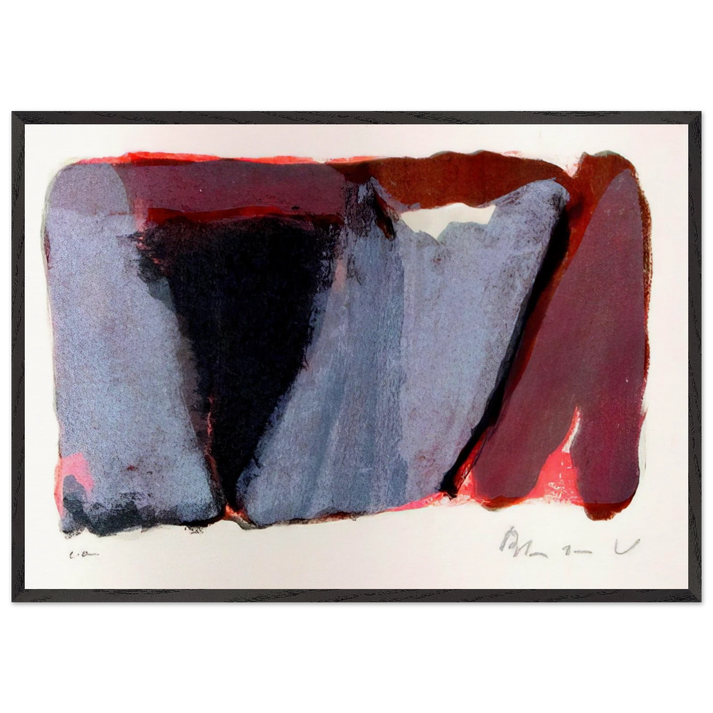 Untitled - 1979 N5 - Bram van Velde 70x100 cm / 28x40 inches Framed Art Print – Black Wooden Frame