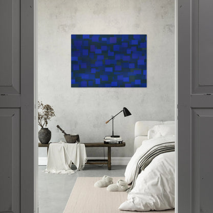 Number 88 Blue - 1950 - Ad Reinhardt Brushed Aluminum Print - 70x100 cm / 28x40 inches | Ad Reinhardt Aluminum Print | Ad Reinhardt Prints