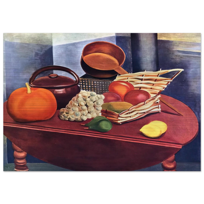 STILL LIFE - Moise Kisling Brushed Aluminum Print - 70x100 cm / 28x40 inches | Moise Kisling Aluminum Print | Moise Kisling Prints