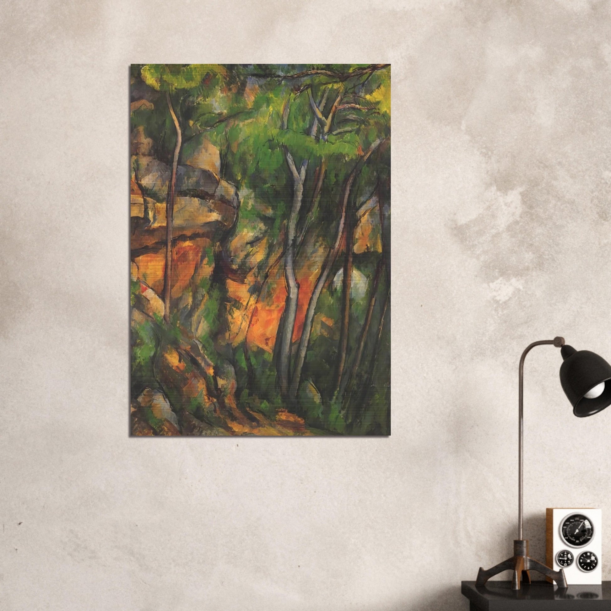 In the Park of the Chateau Noir - Paul Cézanne Brushed Aluminum Print - 70x100 cm / 28x40 inches | Paul Cézanne Aluminum Print | Paul Cézanne Prints