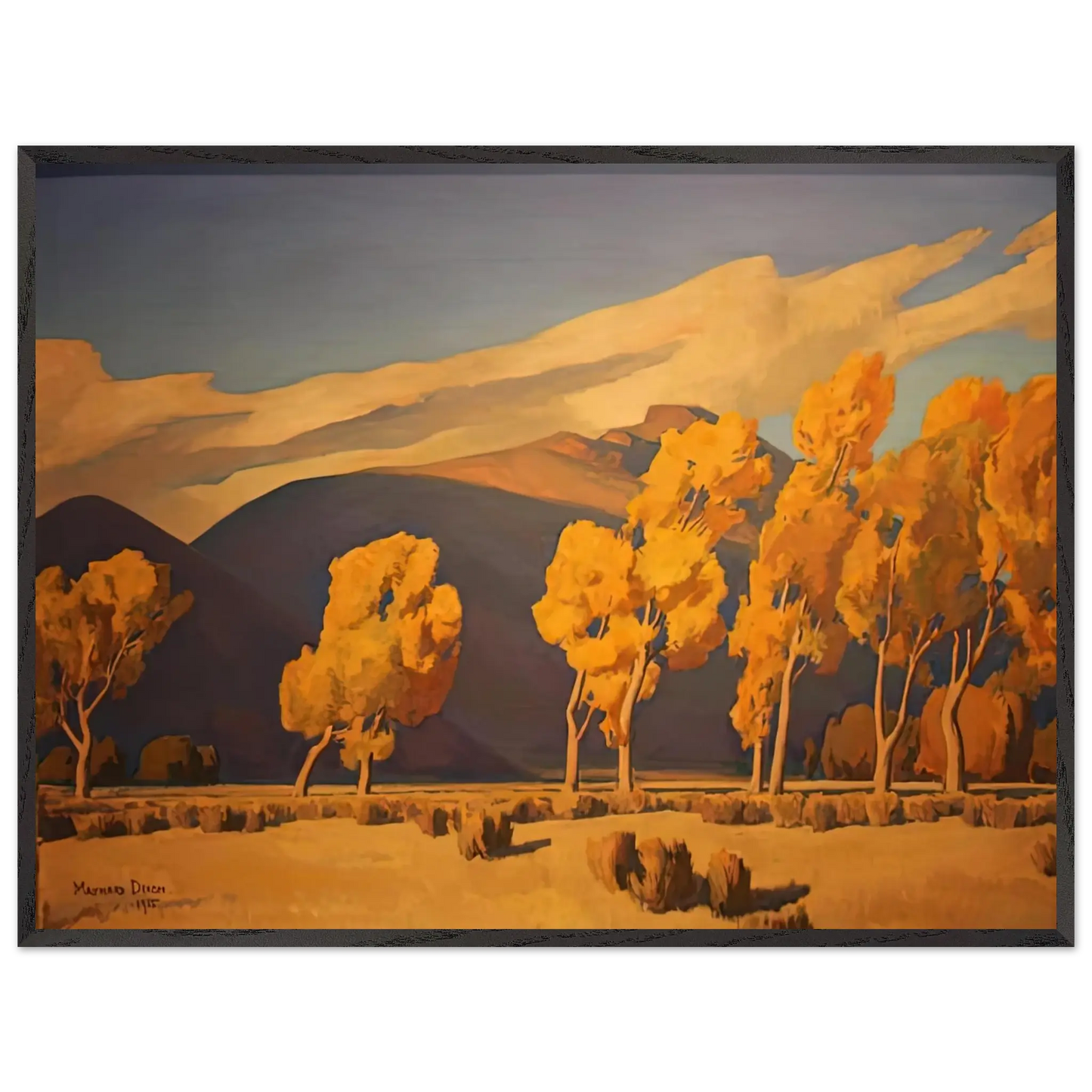 Maynard Dixon - NOVEMBER IN NEVADA 1935 Wall art - 40x50 cm / 16x20 Inches - Fine Art Poster - -