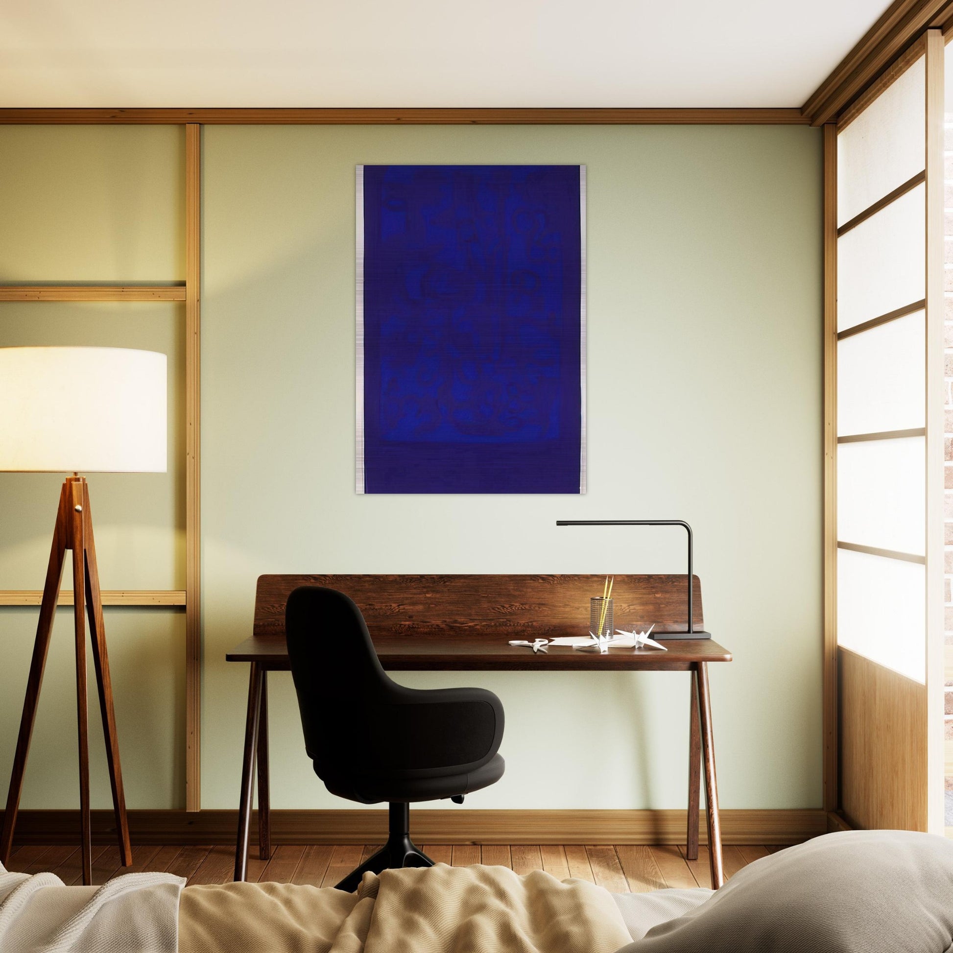 Blue Viola - 1962 - Carla Accardi Brushed Aluminum Print - 70x100 cm / 28x40 inches | Carla Accardi Aluminum Print | Carla Accardi Prints