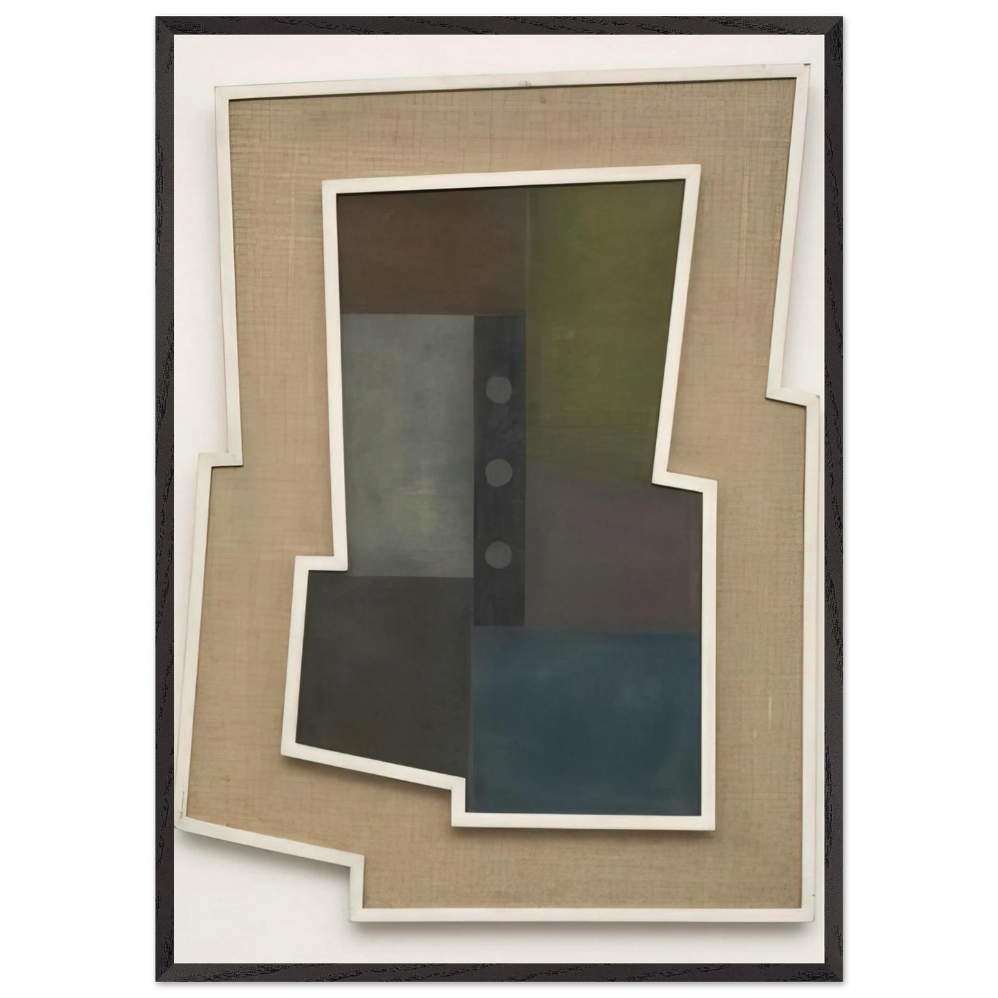 Peinture Madi - 1946 - Carmelo Arden Quin 70x100 cm / 28x40 inches Framed Art Print – Black Wooden Frame