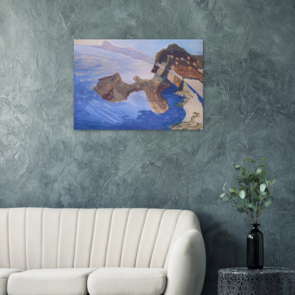 Meeting on the Island - Benedetta Cappa Brushed Aluminum Print - 70x100 cm / 28x40 inches | Benedetta Cappa Aluminum Print | Benedetta Cappa Prints