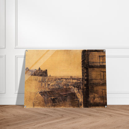 View from the Apartment in the Rue Lepic - Vincent van Gogh Acrylic Print - 70x100 cm / 28x40″ inches
