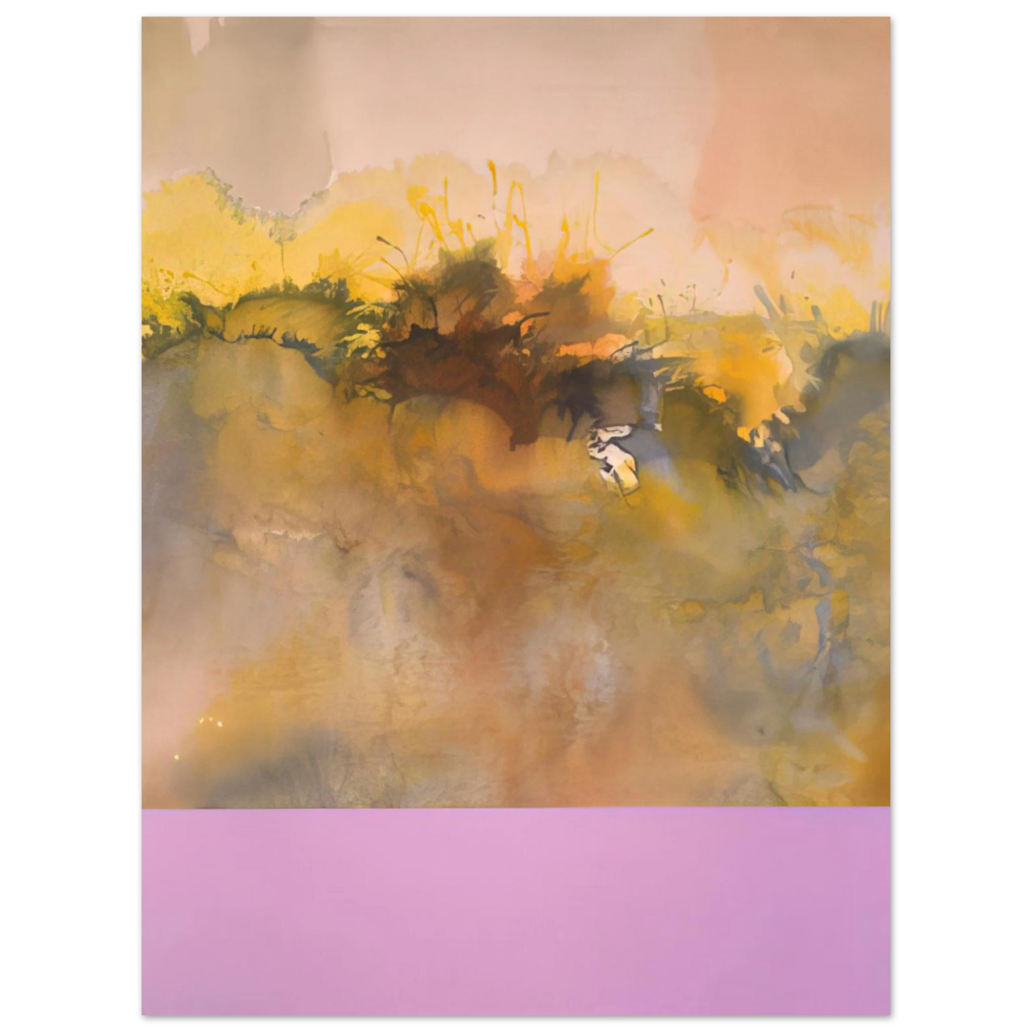 Ronnie Landfield - Isidiris - 1969  75x100 cm / 30x40inches Fine Art Poster