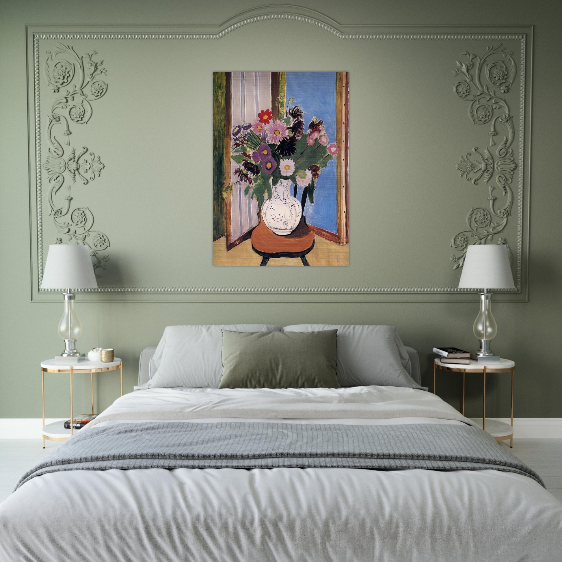 DAISIES 1919 - Henri Matisse Brushed Aluminum Print - 70x100 cm / 28x40 inches | Henri Matisse Aluminum Print | Henri Matisse Prints