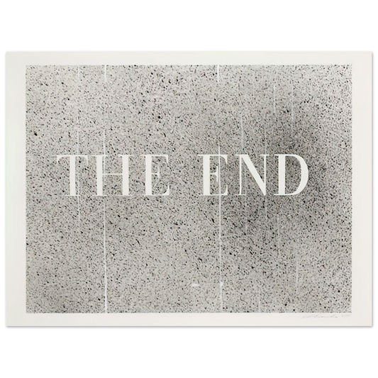 Edward Ruscha - THE END 60 2005  75x100 cm / 30x40inches Fine Art Poster