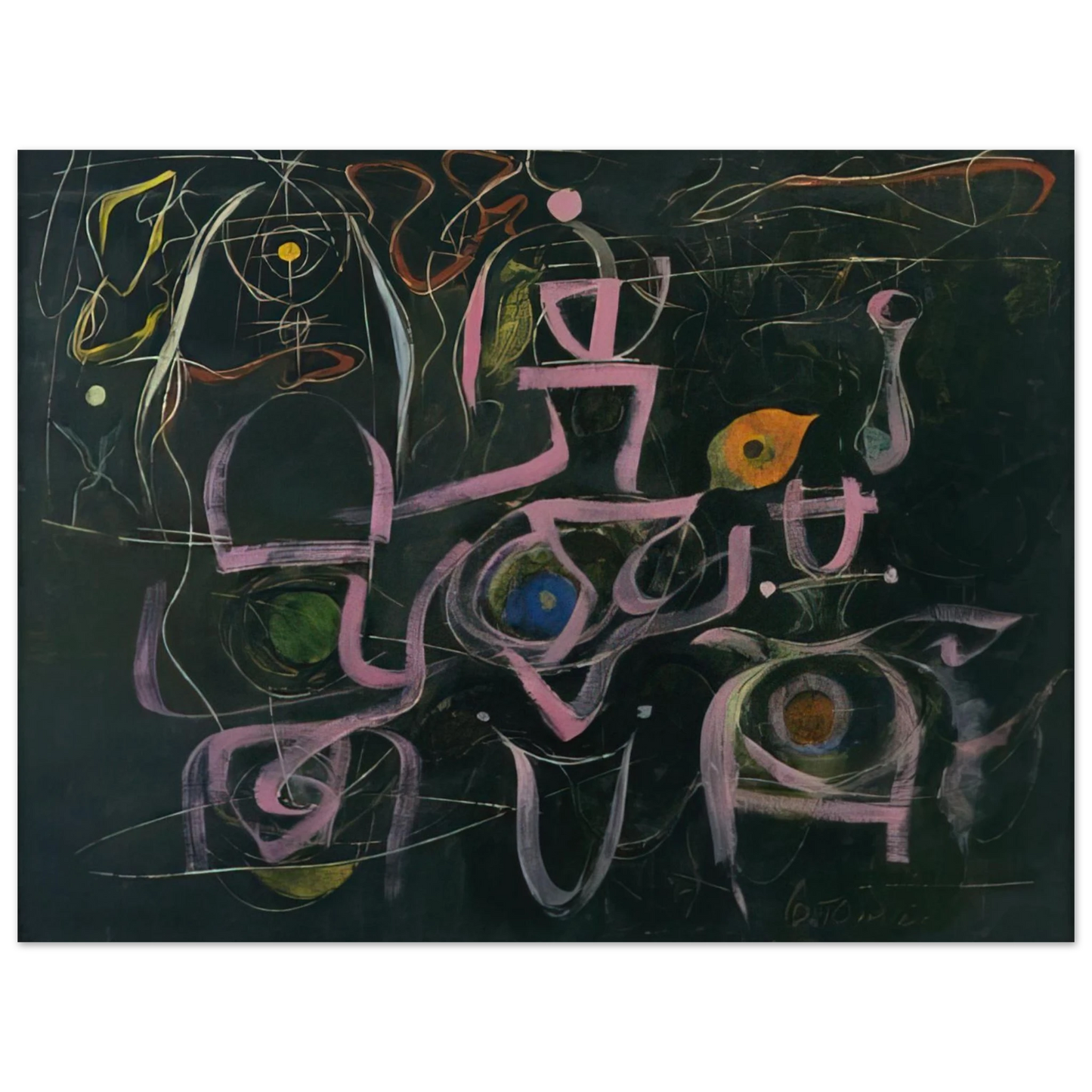 Bradley Walker Tomlin - Number 3 - 1948  75x100 cm / 30x40inches Fine Art Poster
