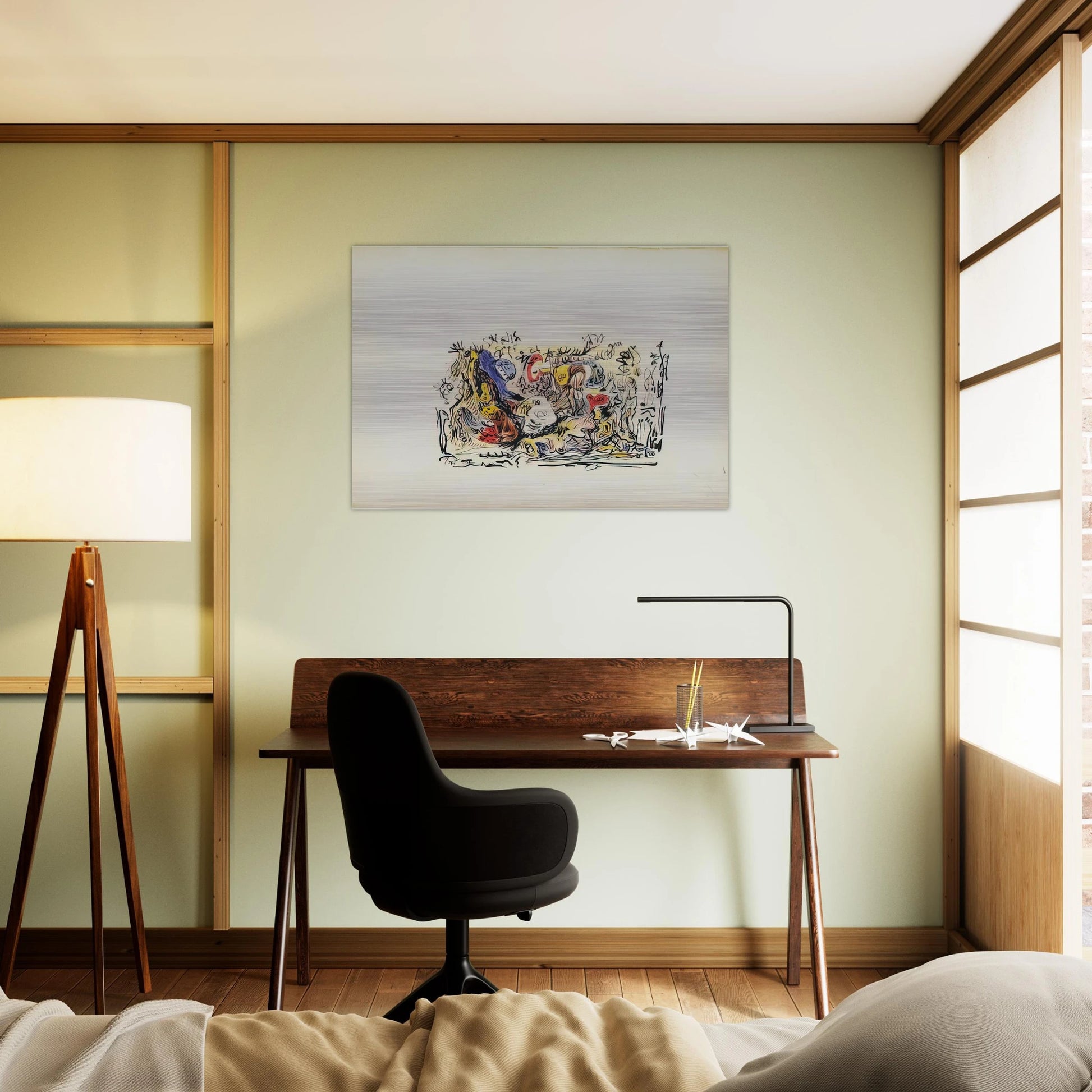 UNTITLED - Jackson Pollock Brushed Aluminum Print - 70x100 cm / 28x40 inches | Jackson Pollock Aluminum Print | Jackson Pollock Prints