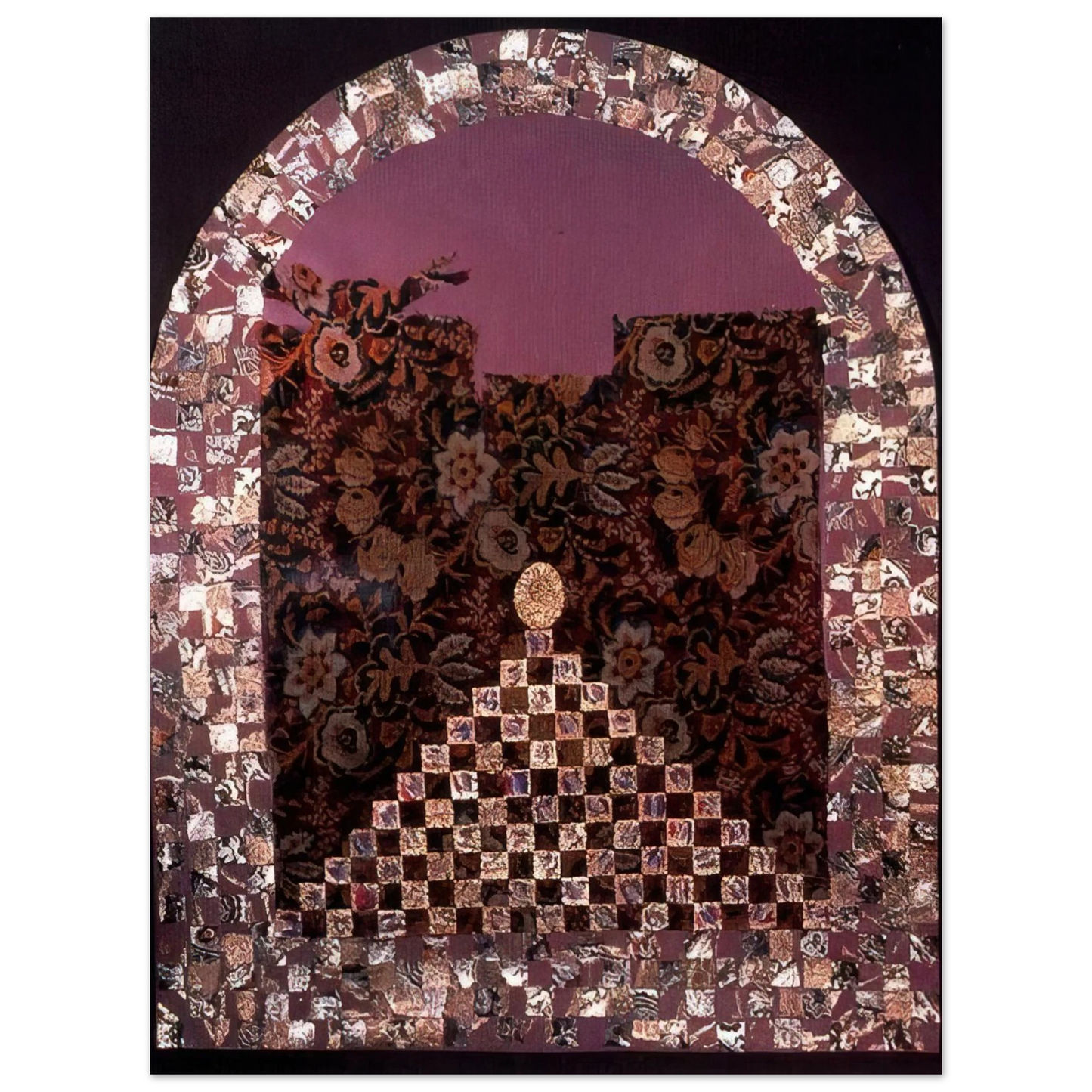 Miriam Schapiro - Shrine for the Egg - PD Pattern and Decoration  75x100 cm / 30x40inches Fine Art Poster