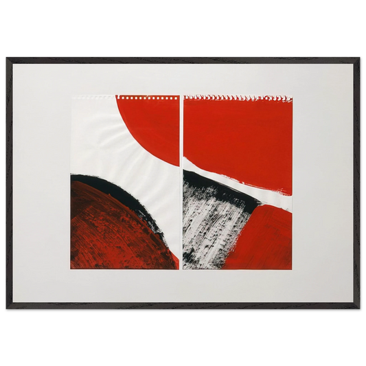 Who knows the beginning and who knows the end II - 1976 - Blinky Palermo 70x100 cm / 28x40 inches Framed Art Print – Black Wooden Frame