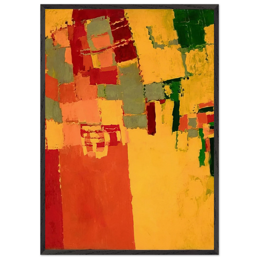 27 October 1949 - 1949 - Frank Lobdell 70x100 cm / 28x40 inches Framed Art Print – Black Wooden Frame