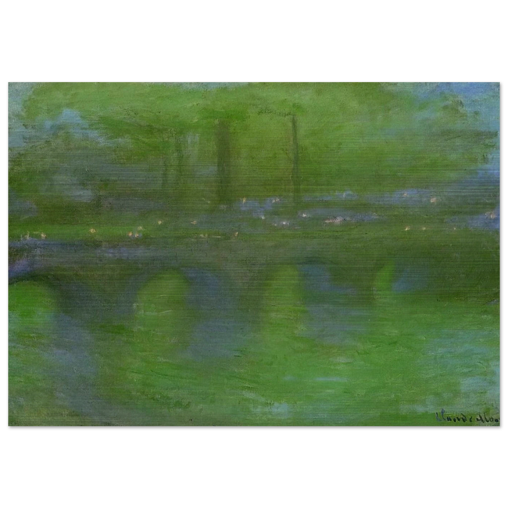 Waterloo Bridge, Dawn - claude monet Brushed Aluminum Print - 70x100 cm / 28x40 inches | claude monet Aluminum Print | claude monet Prints