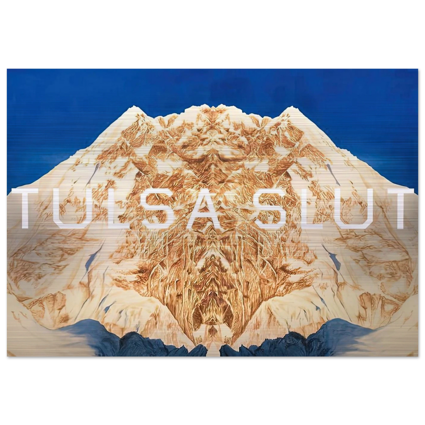 TULSA SLUT 2016 - Edward Ruscha Brushed Aluminum Print - 70x100 cm / 28x40 inches | Edward Ruscha Aluminum Print | Edward Ruscha Prints