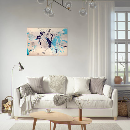 Blue Violet - Sam Francis Brushed Aluminum Print - 70x100 cm / 28x40 inches | Sam Francis Aluminum Print | Sam Francis Prints