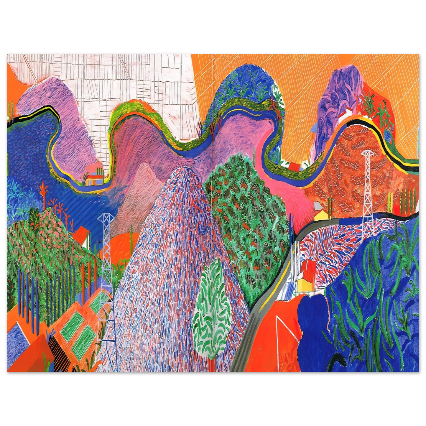 David Hockney - David Hockney Wall art - 27x35 cm / 11x14 inches - Fine Art Poster-canvas - -