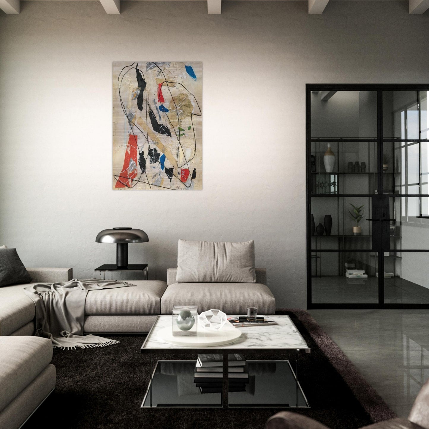 Number 236 - Abstract Expressionism - Anne Ryan Brushed Aluminum Print - 70x100 cm / 28x40 inches | Anne Ryan Aluminum Print | Anne Ryan Prints