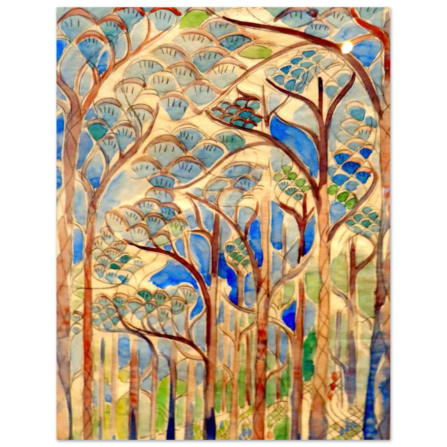 Walter Inglis Anderson - Walter Anderson Wall art - 21x29.7 cm / 8x12" - Premium Wooden Framed Poster With Fine Art Paper-canvas - Wood frame