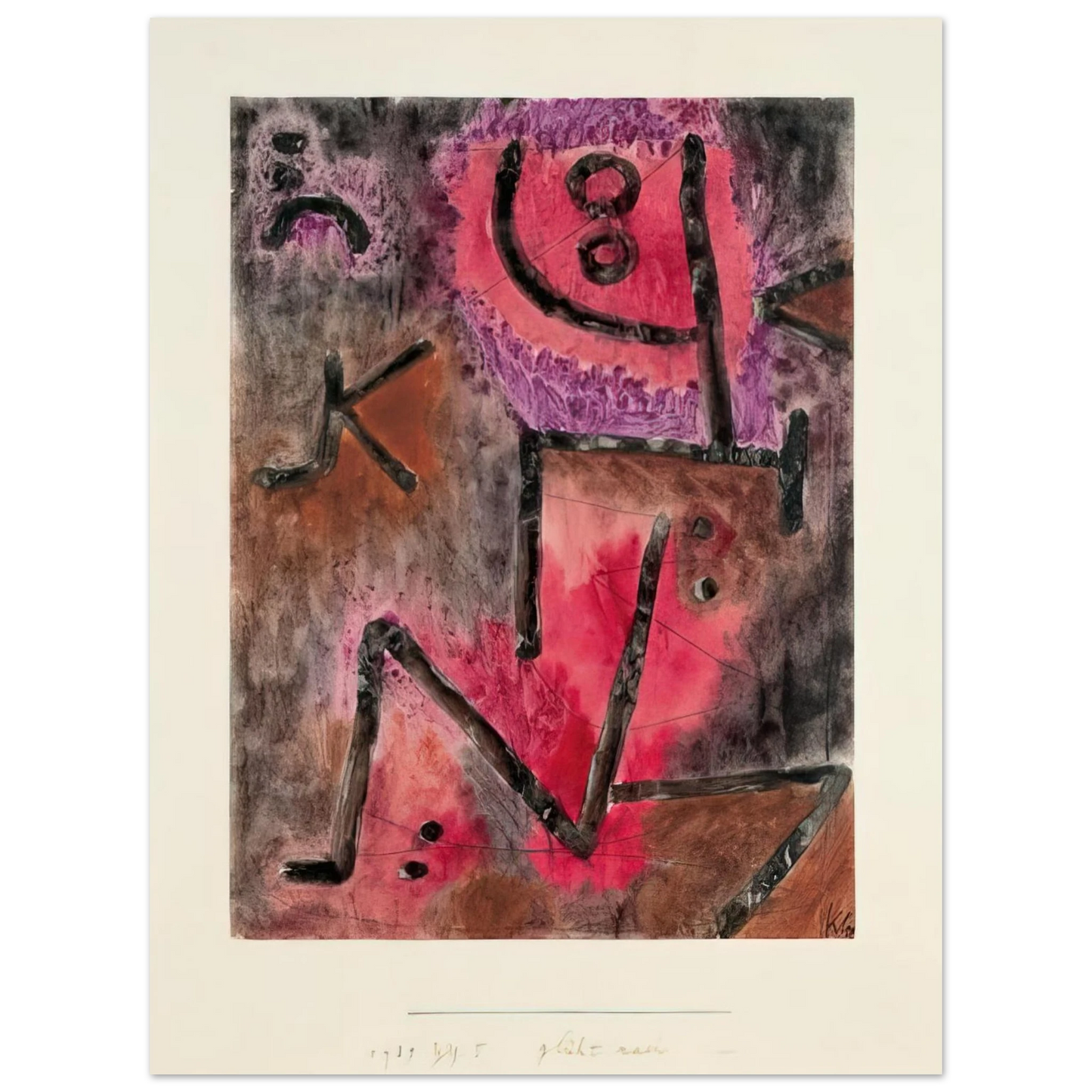 Paul Klee - AFTER ANNEALING 1940  75x100 cm / 30x40inches Fine Art Poster