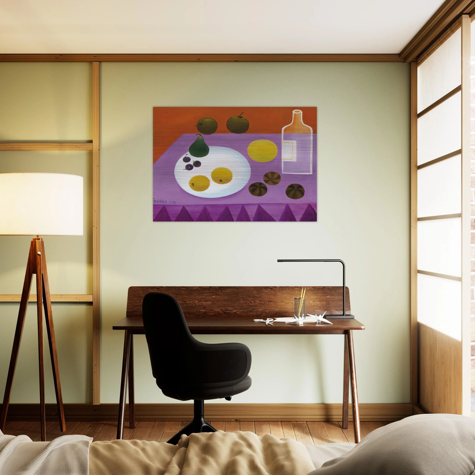 Fruit - 2009 - Mary Fedden Brushed Aluminum Print - 70x100 cm / 28x40 inches | Mary Fedden Aluminum Print | Mary Fedden Prints