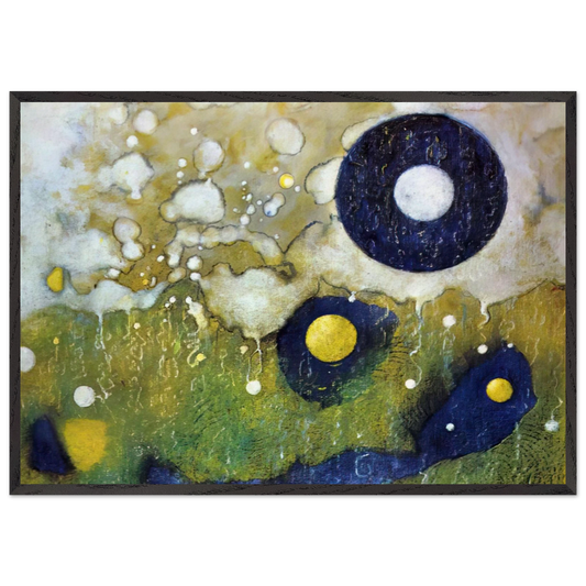 Configuration No6 - Max Ernst 70x100 cm / 28x40 inches Framed Art Print – Black Wooden Frame