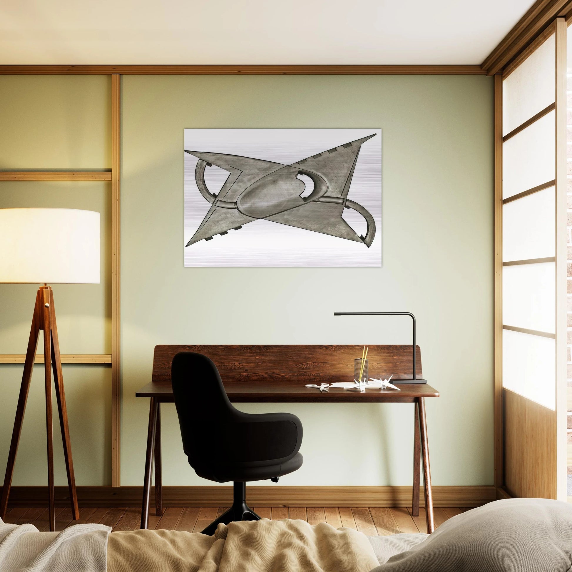 A partir d'un centre concave - Kinetic Art - Gyula Kosice Brushed Aluminum Print - 70x100 cm / 28x40 inches | Gyula Kosice Aluminum Print | Gyula Kosice Prints