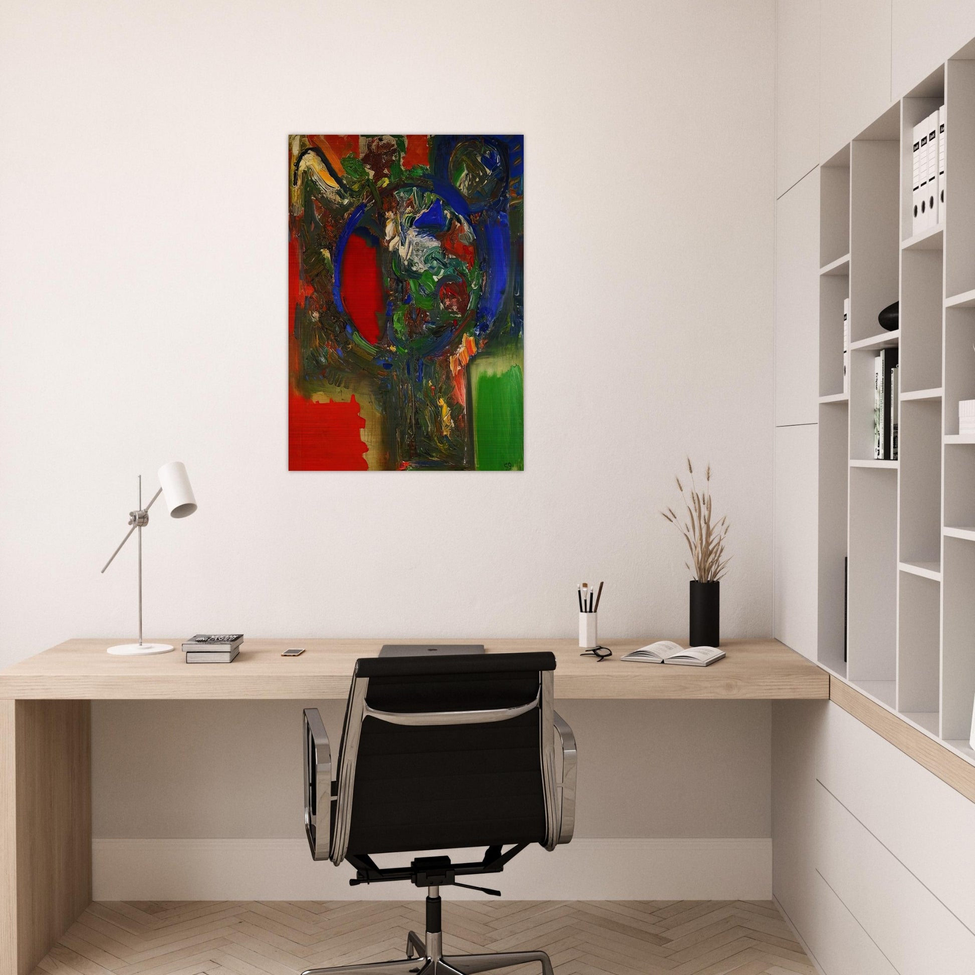 The Bouquet - Hans Hofmann Brushed Aluminum Print - 70x100 cm / 28x40 inches | Hans Hofmann Aluminum Print | Hans Hofmann Prints