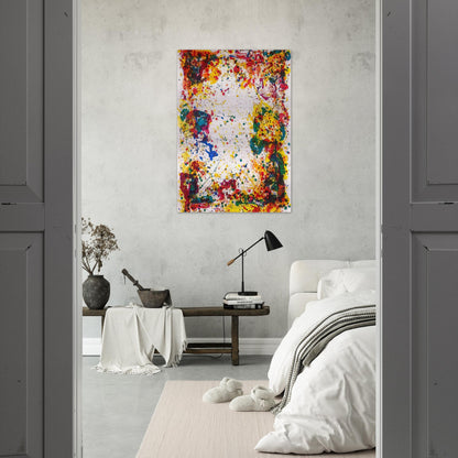 Freshet - Sam Francis Brushed Aluminum Print - 70x100 cm / 28x40 inches | Sam Francis Aluminum Print | Sam Francis Prints