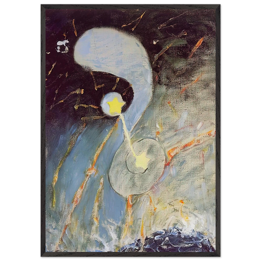 CHAOS NR 2 1906 - Hilma af Klint 70x100 cm / 28x40 inches Framed Art Print – Black Wooden Frame