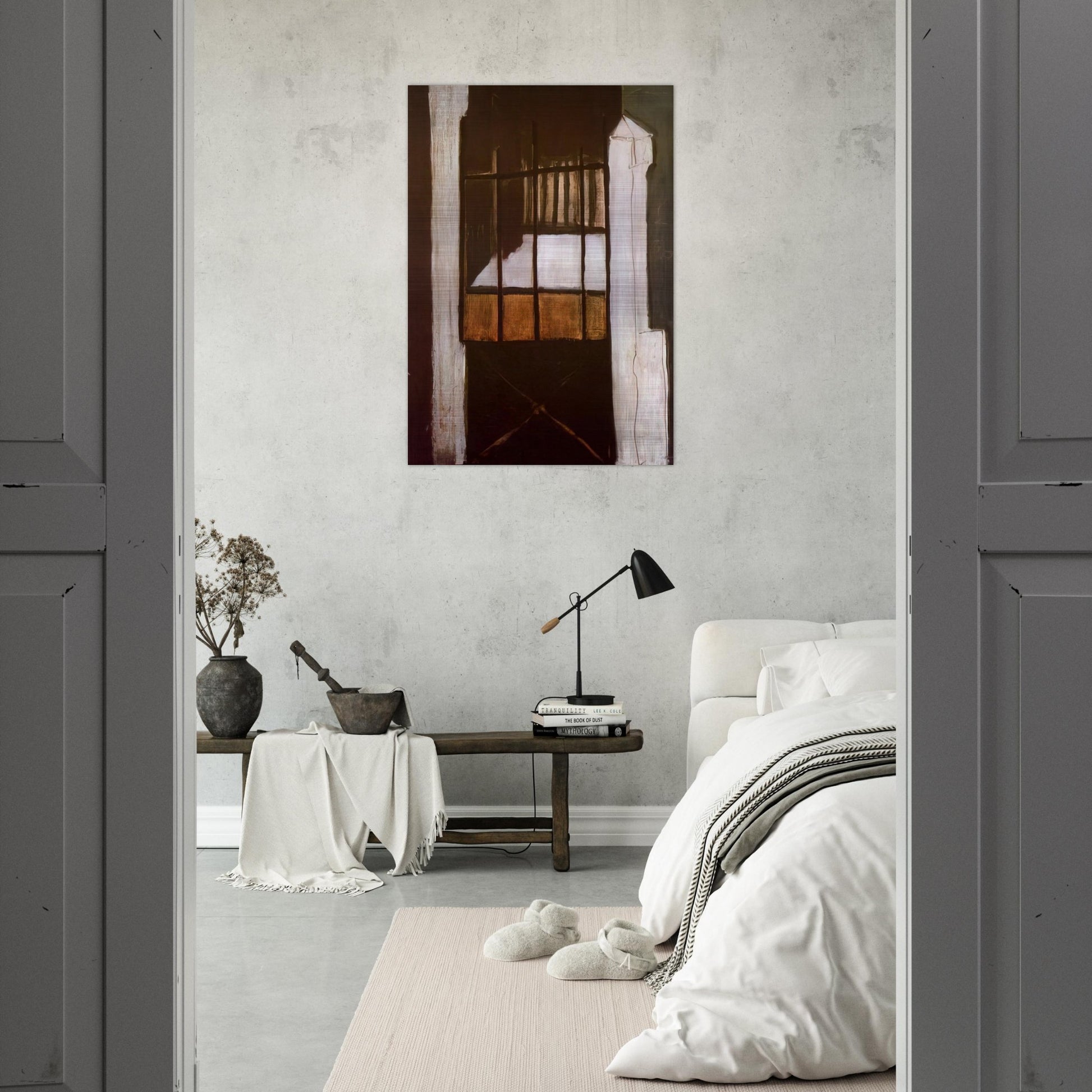 Villa des Camélias - 1932 - Maria Helena Vieira da Silva Brushed Aluminum Print - 70x100 cm / 28x40 inches | Maria Helena Vieira da Silva Aluminum Print | Maria Helena Vieira da Silva Prints