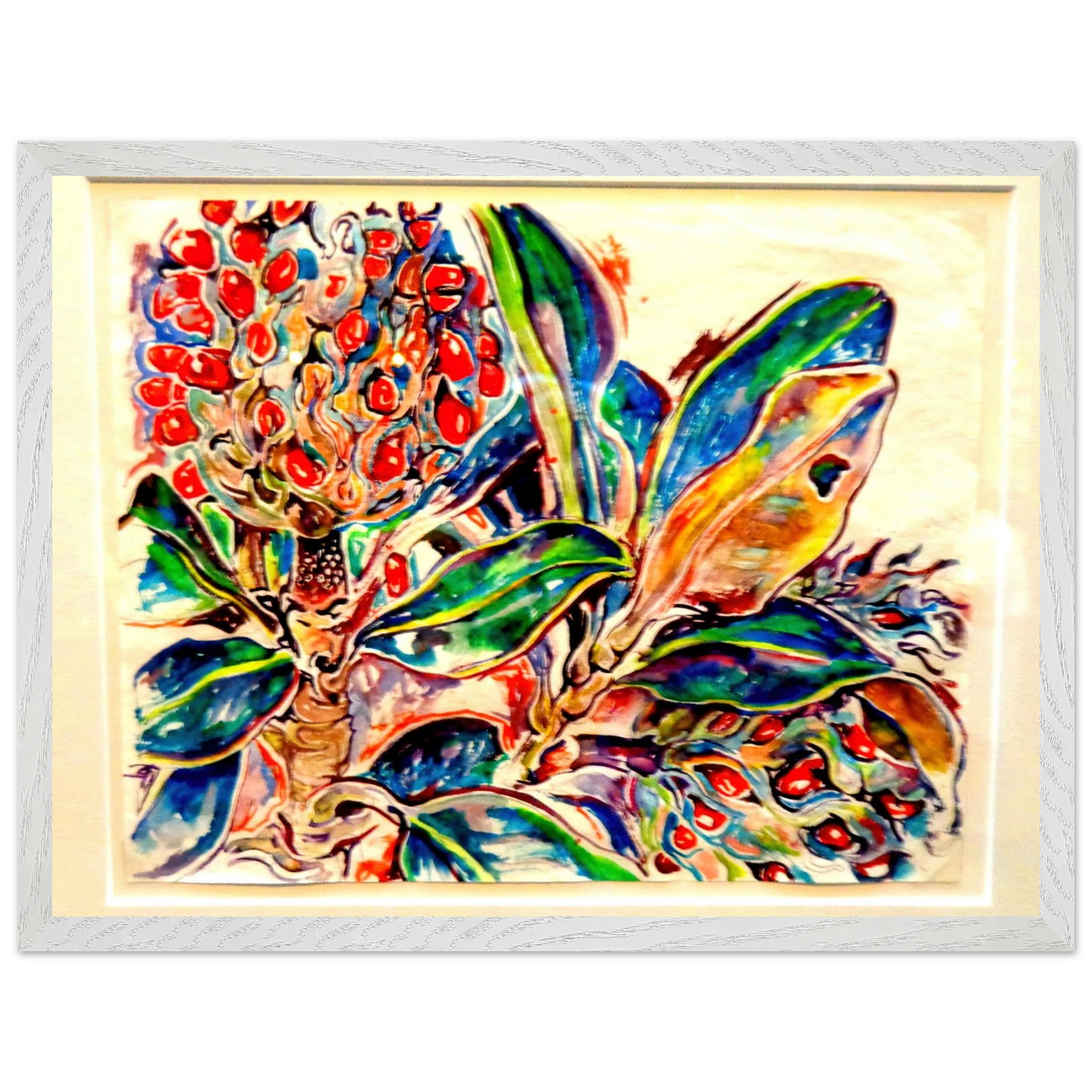 Walter Inglis Anderson - Walter Anderson Wall art - 21x29.7 cm / 8x12" - Premium Wooden Framed Poster With Fine Art Paper-canvas - White frame