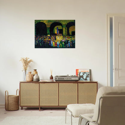 THE LUDWIGSKIRCHE IN MUNICH 1908 - Wassily Kandinsky Brushed Aluminum Print - 70x100 cm / 28x40 inches | Wassily Kandinsky Aluminum Print | Wassily Kandinsky Prints