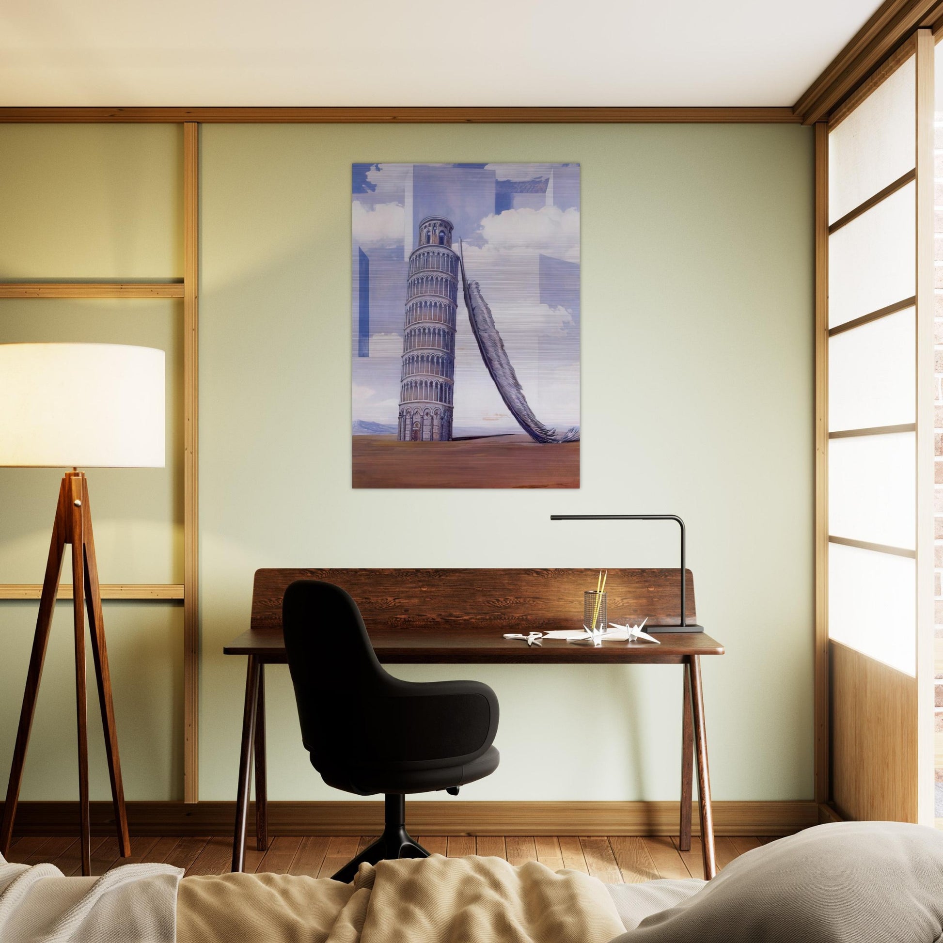 MEMORY OF A JOURNEY 1955 - Rene Magritte Brushed Aluminum Print - 70x100 cm / 28x40 inches | Rene Magritte Aluminum Print | Rene Magritte Prints