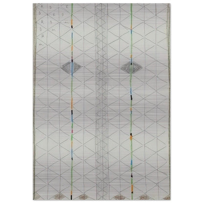 Untitled 1 - 1984 - Bruno Munari Brushed Aluminum Print - 70x100 cm / 28x40 inches | Bruno Munari Aluminum Print | Bruno Munari Prints